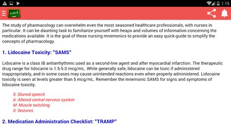 Free Mnemonic For Nurses:Amazon.in:Appstore for Android