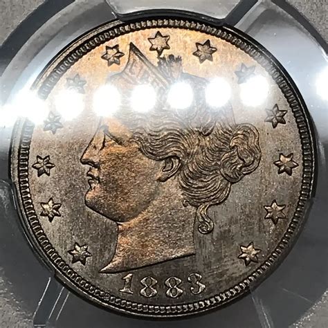 1883 Liberty Head V Nickel PCGS MS-63 With CENTS - Old Pueblo Coin