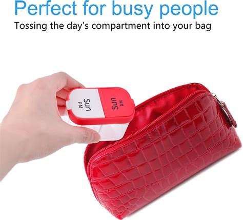 Buy Greencycle Weekly Pill Organizer 2 Times A Day Medicine Organizer ...