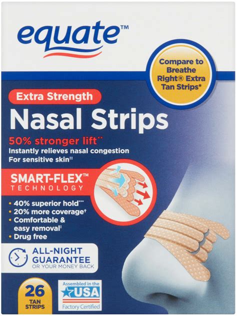 Instant Relief Large | Equate Nasal Strips Extra Strength