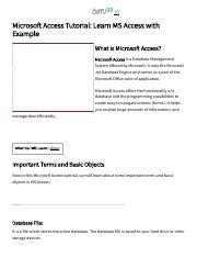 Image result for Microsoft Access Tutorial