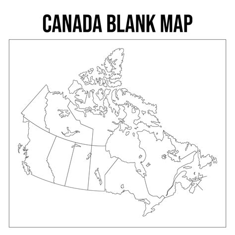 7 Best Images of Printable Outline Maps Of Canada - Blank Canada Map ...