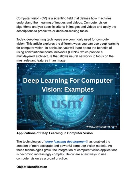 Image result for Deep Learning and Computer Vision Title Page