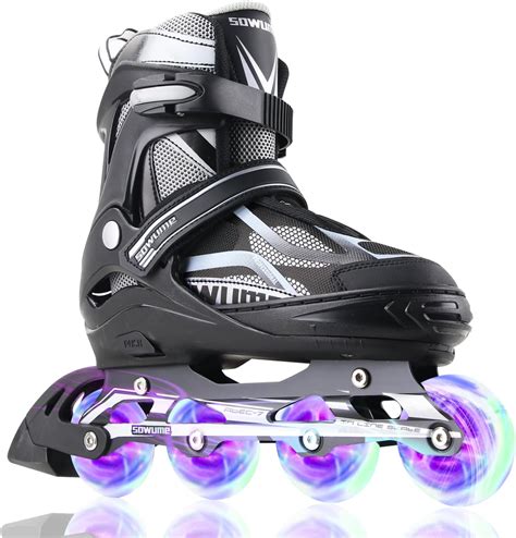 Sowume Adjustable Inline Skates with Light Up Wheels for India | Ubuy