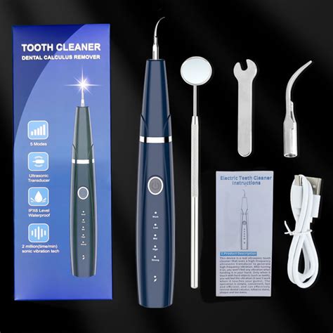 Plaque Dentals Calculus Remover For Teeth Dentals Cleaner Tool Kit Electric , Ultrasonics Tooth ...