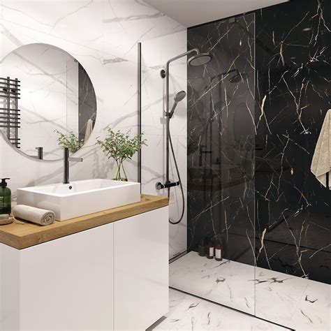 Black And White Marble Wall