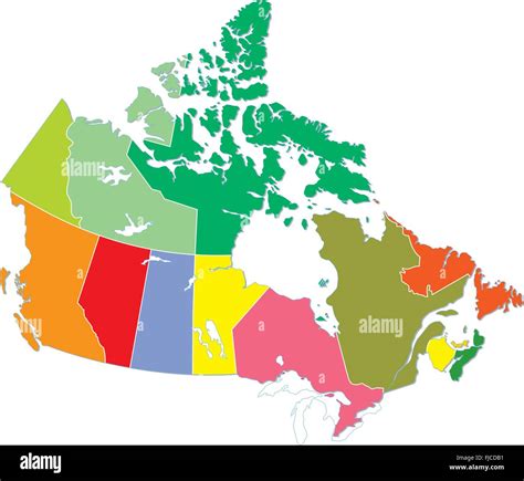 Canada map hi-res stock photography and images - Alamy