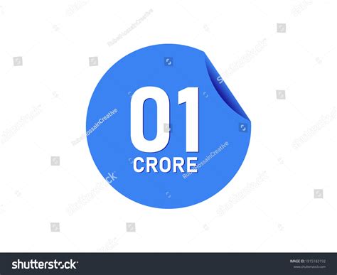 9 1 Crore Logo Royalty-Free Images, Stock Photos & Pictures | Shutterstock