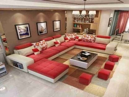 Comfort Couch Devy 9 Seater Sofa with 4-Puffy Convertible Fabric 12 ...