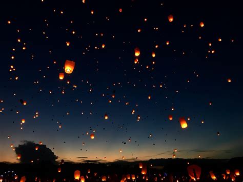 Lanterns In The Night Sky at Anthony Bohnsack blog