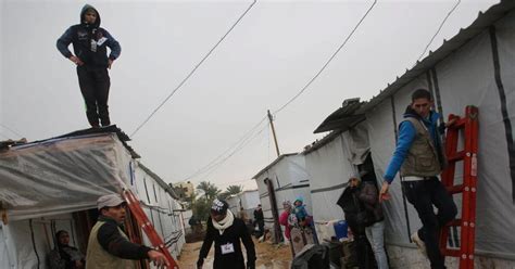 Gazans left homeless by war suffer in winter storm | The National