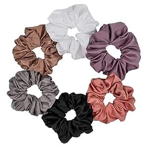 SNEH Scrunchies Satin Silk Premium Scrunchies for hair | Ponytail ...