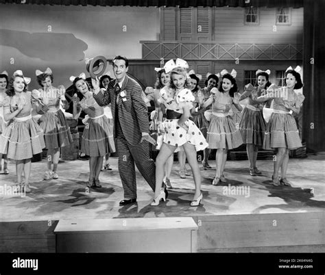 Johnny Downs, Carol Bruce, on-set of the Film, "Behind the Eight Ball ...