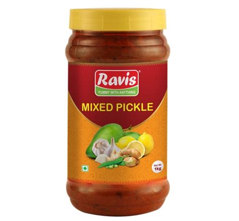 Buy Mixed Pickle 1kg Online from RAVIS PICKELS at Best Price