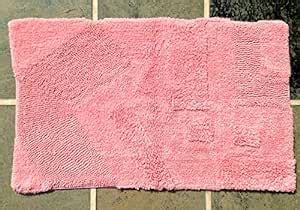 Buy MODERN HOMES Large Pink Contemporary Design Luxury Cotton Bath Mat ...