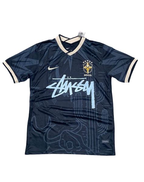 STÜSSY x “BRASIL” JERSEY - BLACK WORLD CUP EDITION – CMY