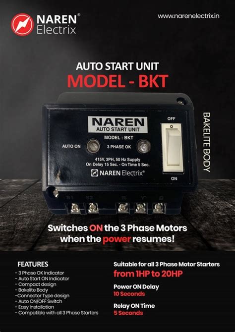 3 Phase auto start unit | Model C | Naren Electrix