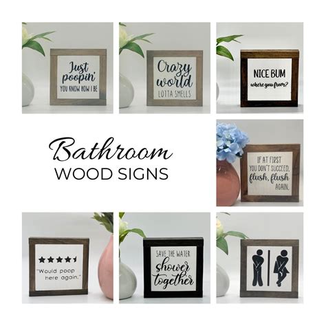 Bathroom Humor Sign, Restroom Decor, Office Bathroom, Dorm Room Gift ...