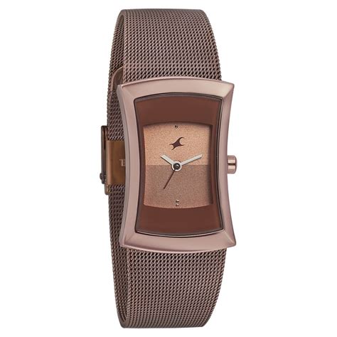 Buy Online Fastrack Pulse Quartz Analog Brown Dial Stainless Steel ...