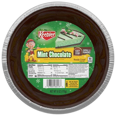 Keebler Ready Crust 9-inch Chocolate Mint Pie Crust, Premade Pie Crust