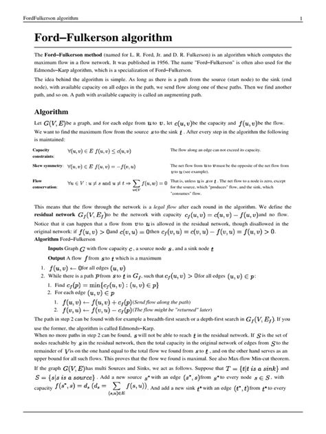 Image result for Ford-Fulkerson Algorithm Explained