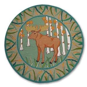Buy Patch Magic Moose Round Rug, 36-Inch Diameter Online at Low Prices ...