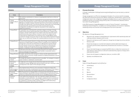 Change Management Process Template 的图像结果