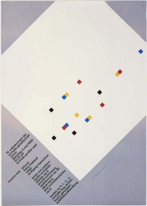Josef Müller-Brockmann. Musica Viva. 1958 MoMA | Design theory, Graphic ...