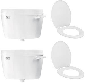 Parryware Utsav cistern flush tank with toilet seat cover set of 2 pic ...