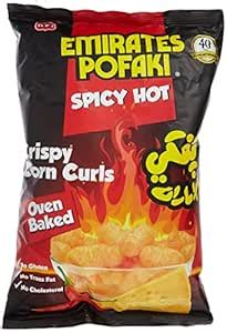 EMIRATES POFAKI Spicy Cheese Crispy Corn Curls, 80 gm : Amazon.in ...