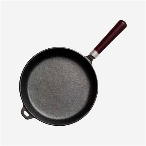 Cast Iron Fry Pan with Wooden Handle – Tibros