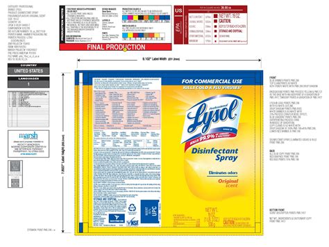 Material Safety Data Sheet Lysol Disinfectant Spray at Piper Walton blog