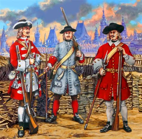 Soldiers of Saxony sent to relieve the Ottoman Siege of Vienna at the end of July 1683 | History ...