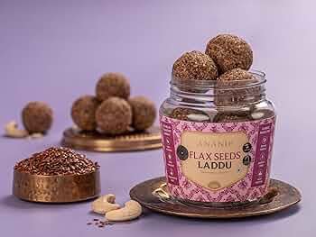 ANAND Flax Seed Laddu 225 grams with Nuts, Seeds (Flax Seed, Sesame ...