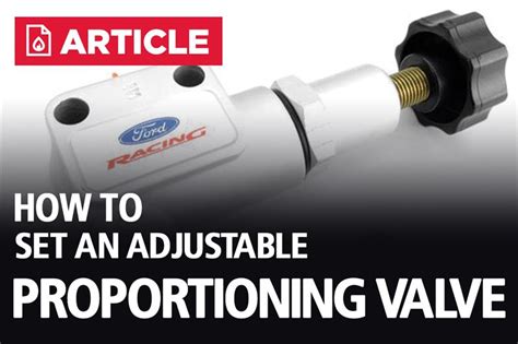 Image result for Proportioning Valve Installation