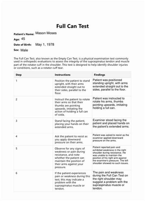 Full Can Test & Example | Free PDF Download