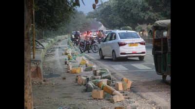 GDA Knocks Down Cycle Tracks: GDA knocks down cycle tracks to widen ...