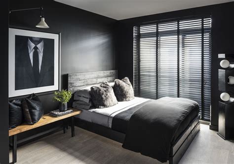 mens bedroom ideas black and grey