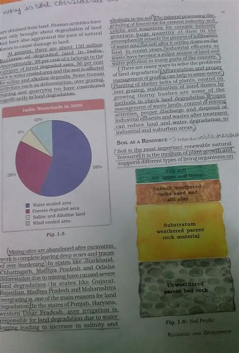 what are the reason of land degradation describe briefly any four ...