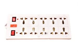 Handily Power Extension Board 10 Plug Point with 2 On/Off Button ...