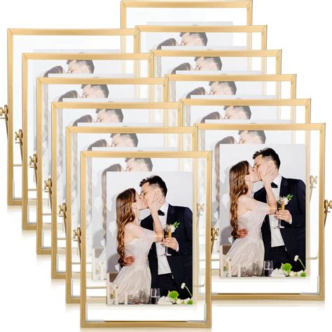 Amazon.com - Hoteam 12 Pack 4 x 6 Inches Floating Frame Glass Photo ...