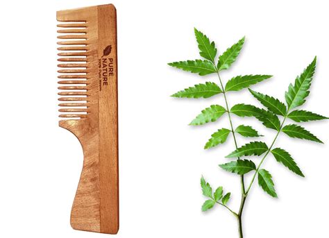 Buy Kachhi Neem Wooden Comb For All Type Hair - Soaked in 20 Herbs For ...