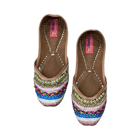 SHAHI PUNJABI FOOTWEAR Women Multicolor Punjabi Jutti & Mojari's with ...
