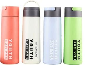 Welour High Borosilicate Portable Water Bottle with Hand Ring (pack of ...