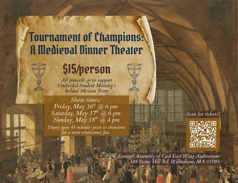 Tournament of Champions: A Medieval Dinner Theater, 348 Stony Hill Rd ...