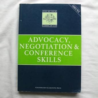 Buy Advocacy, Negotiation and Conference Skills (Bar Finals Manuals ...