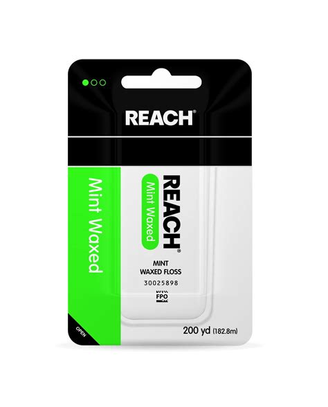 REACH Mint Waxed Floss 200 Yards (Pack of 4) : Amazon.ca: Health ...