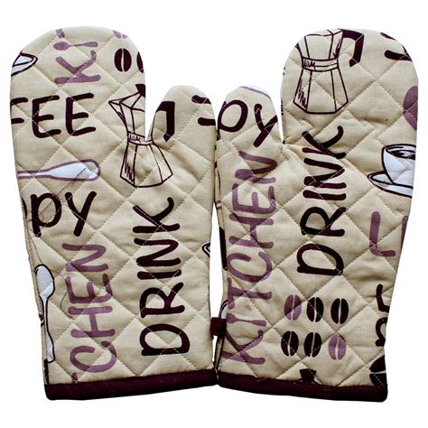 Niks n Bins Kitchen Star White Gloves Kitchen Microwave Oven Mitts ...