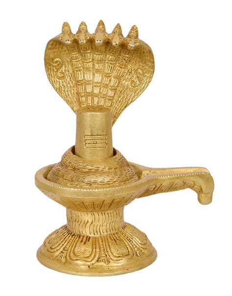 Buy Nexplora Industries Pvt. Ltd. Brass Shivling with Sheshnag ...