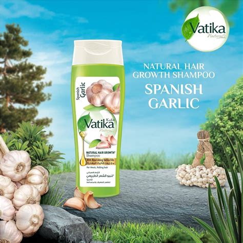 Vatika Naturals Spanish Garlic Natural Hair Growth Shampoo 400ml For ...